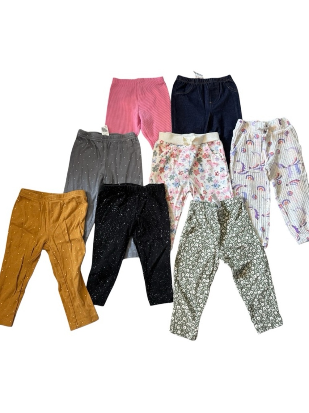 Carter's Girls Assorted Color & Pattern Leggings Pack